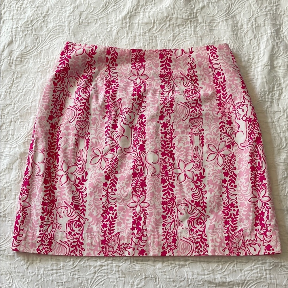 Lilly Pulitzer Boardwalk Cafe skirt size 10
